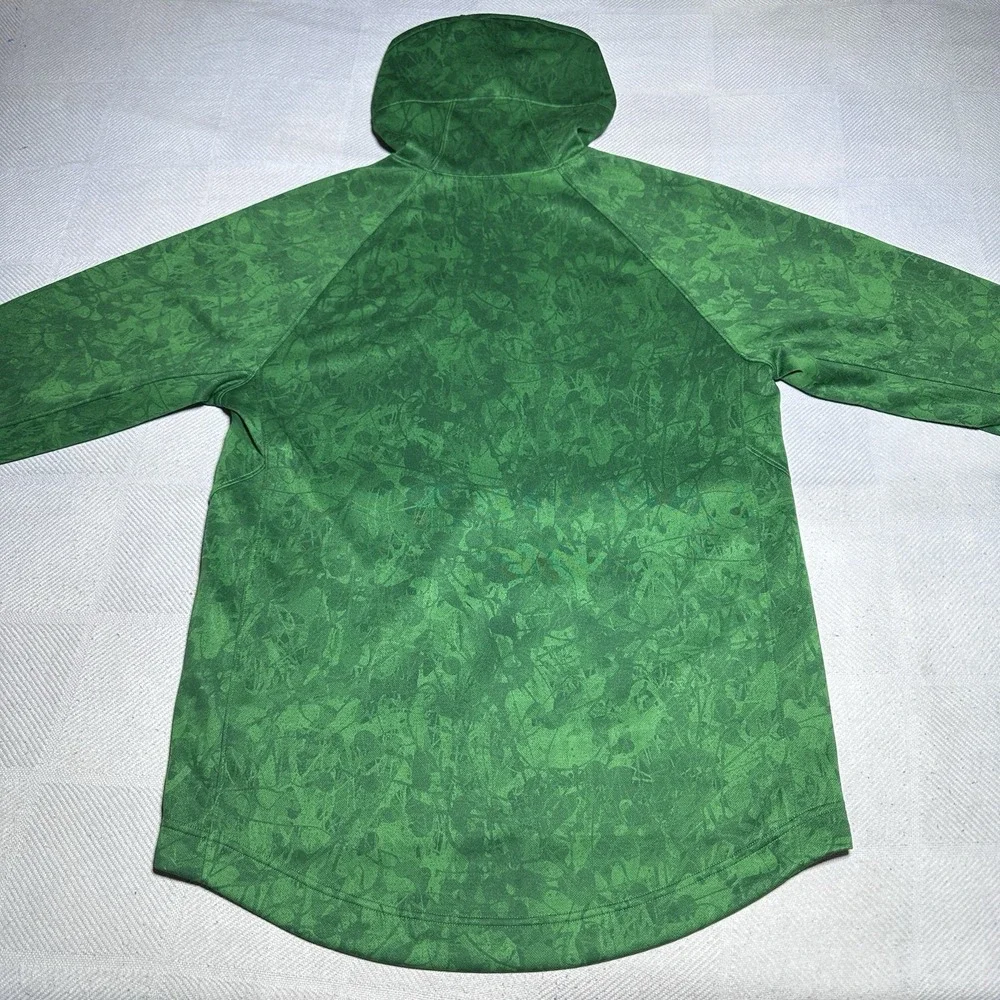 Nike Oregon Ducks Dri-Fit Hoodie Mens Medium Center Swoosh Green‎ Abstract Print